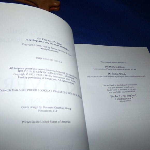 Vintage Softcover Book- He Restores My Soul: A 12 Step Journey through Psalm 23 - Picture 4 of 7